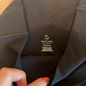 Aerie crossover flare leggings